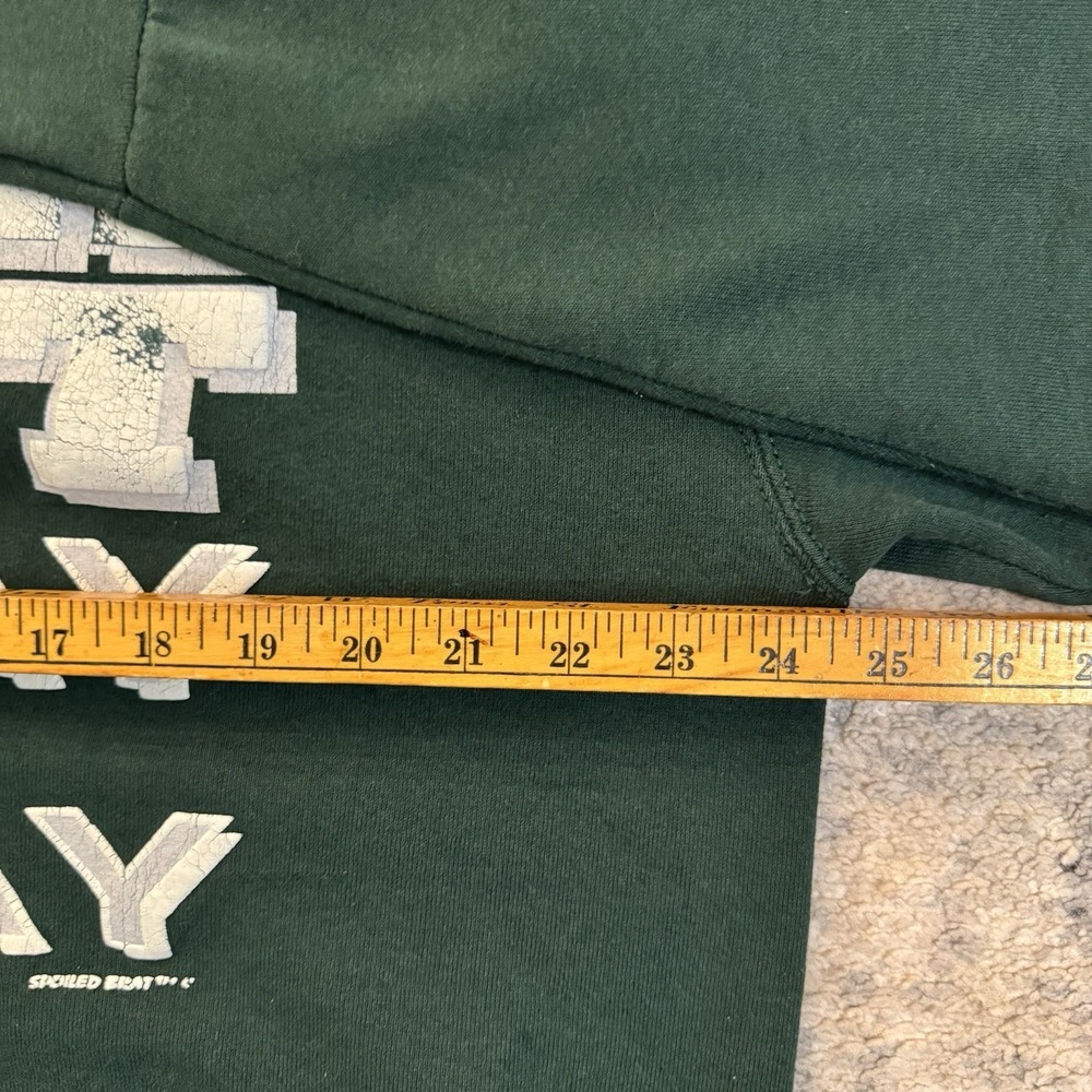 Vintage Spoiled Brat "My Way Or No Way" Crewneck Sweatshirt Green Size XX-BAD - Picture 8 of 9
